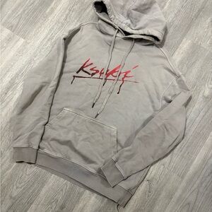 Ksubi Gray Hoodie with Red Logo